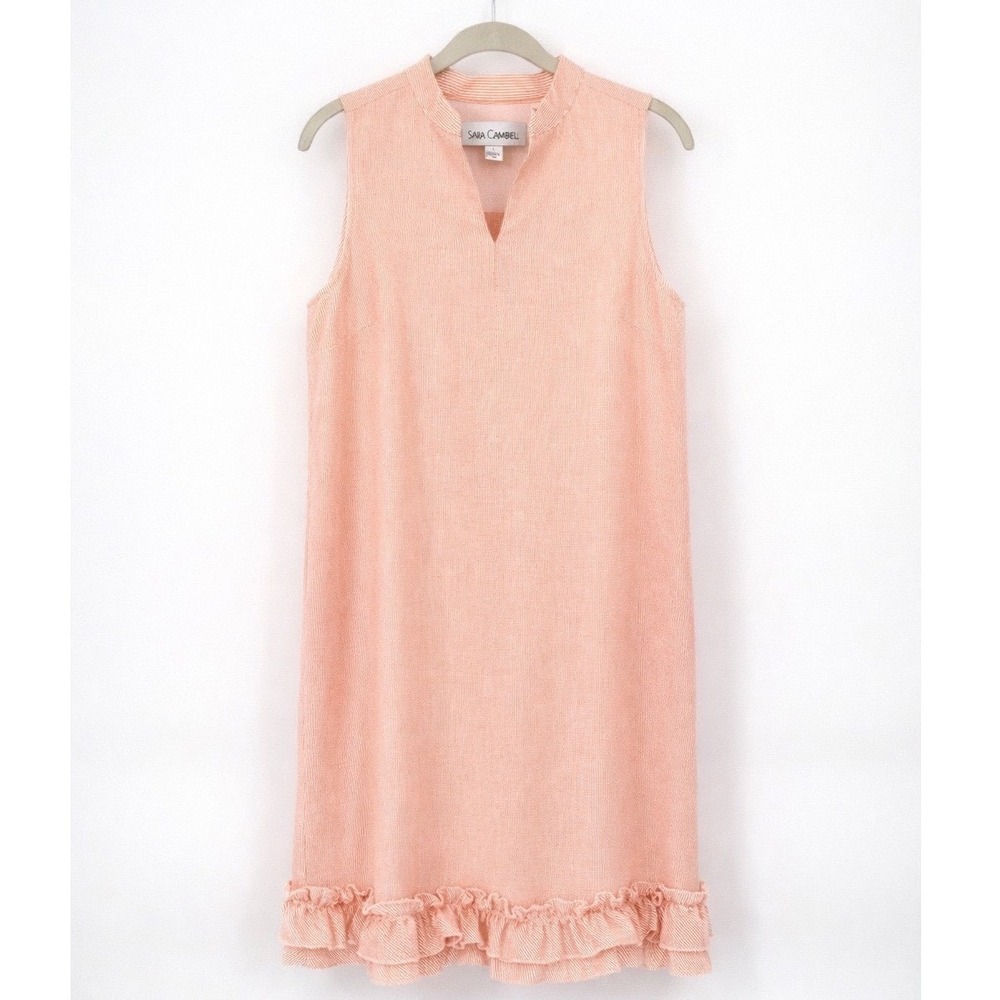 Sara Campbell Peach Sleeveless Mini Dress